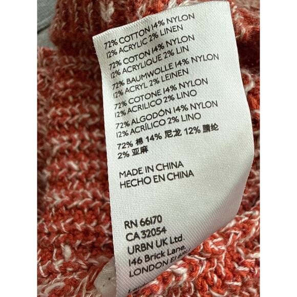Anthropologie Pilcro Knit Tunic Sleeveless Sweater Red Rouge Size Medium - Picture 12 of 12